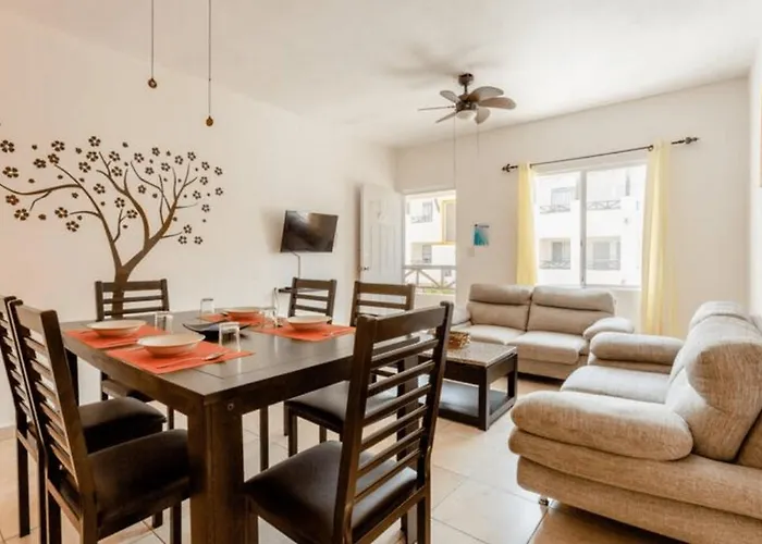 Apartamento En Fraccionamiento Privado 6 Personas, 5 Camas, Piscina Cerca De La Playa