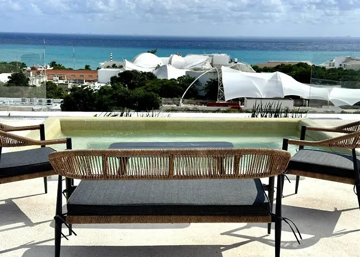 1Br Modern Apt With Rooftop Pool, Gym & Spa