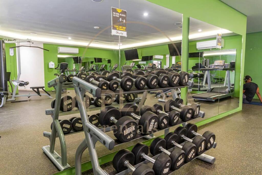 Apartamento Luxury 1br Kitchen Ac Gym Pool Cine 100mb Playa del Carmen