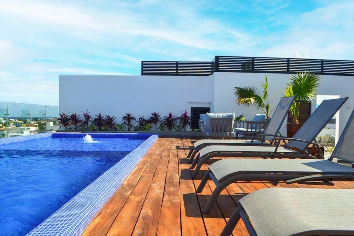 Luxe Top-floor Incredible Roof Pool At Complex Apartamento