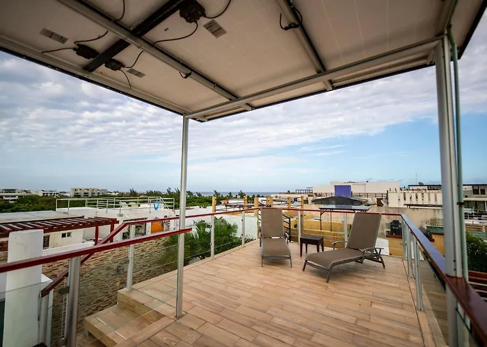 Penthouse Holiday At Mamitas Beach, Barbecue, Balcony, Sundeck, Jacuzzi