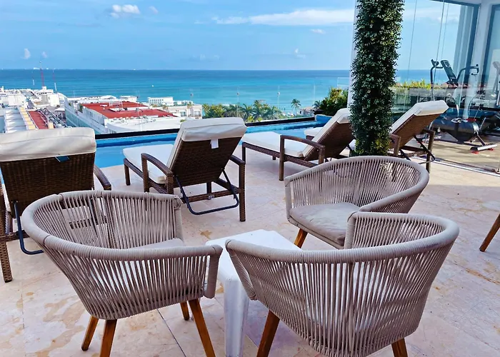Ocean View Balcony, Rooftop, Estudio Next 5Thave