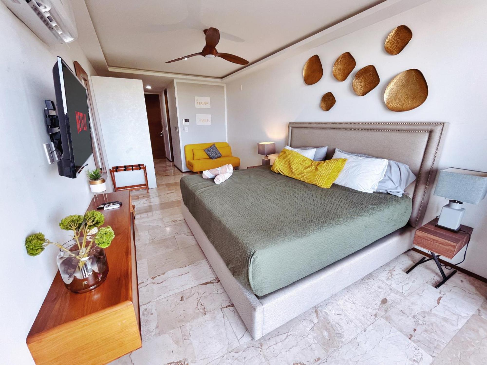 Apartamento Ocean View Balcony, Rooftop, Estudio Next 5thave Playa del Carmen