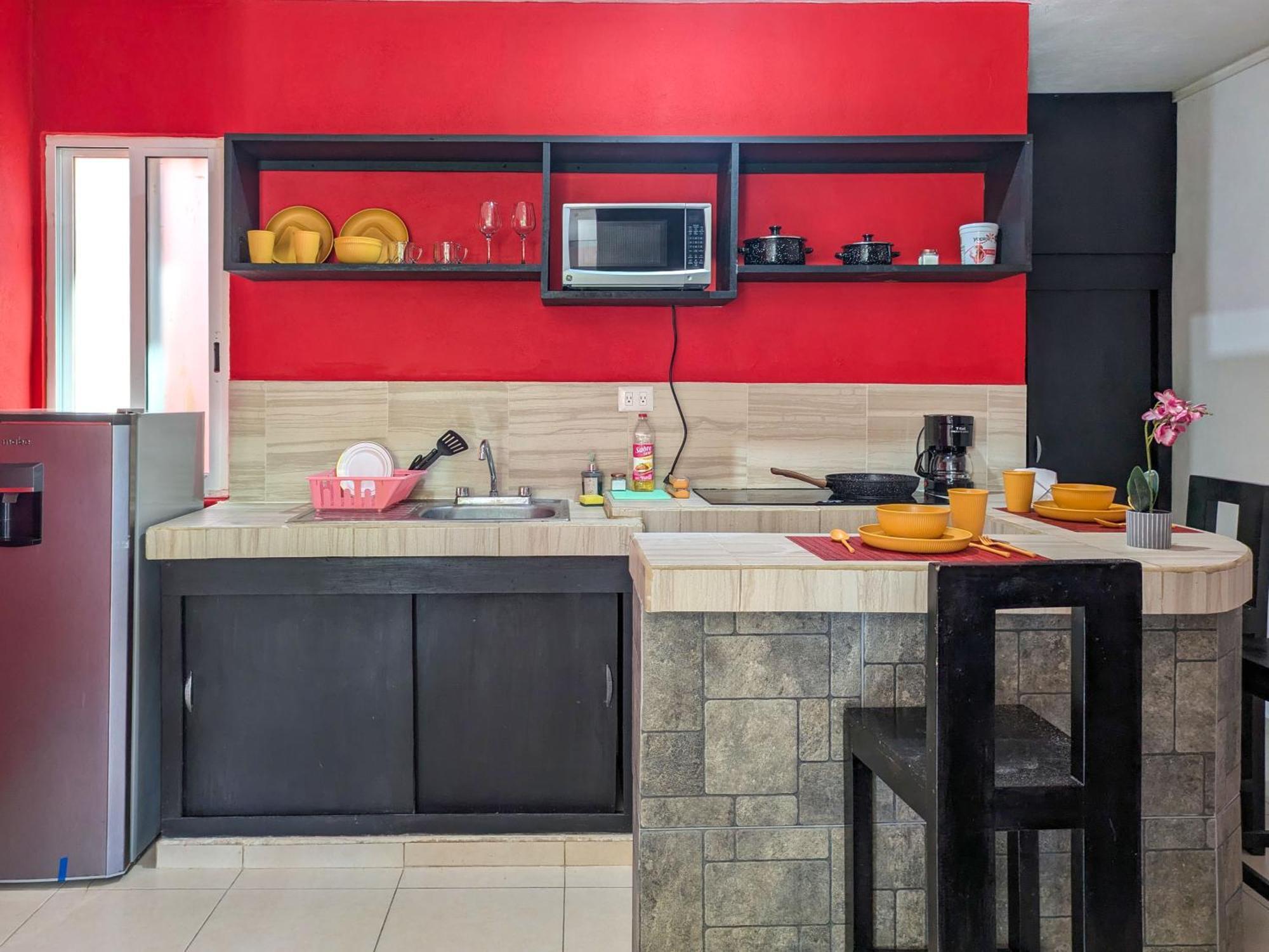 500m To Cenote L Memory Foam King Beds L Kitchen Bikes Ac 3b6b Playa del Carmen
