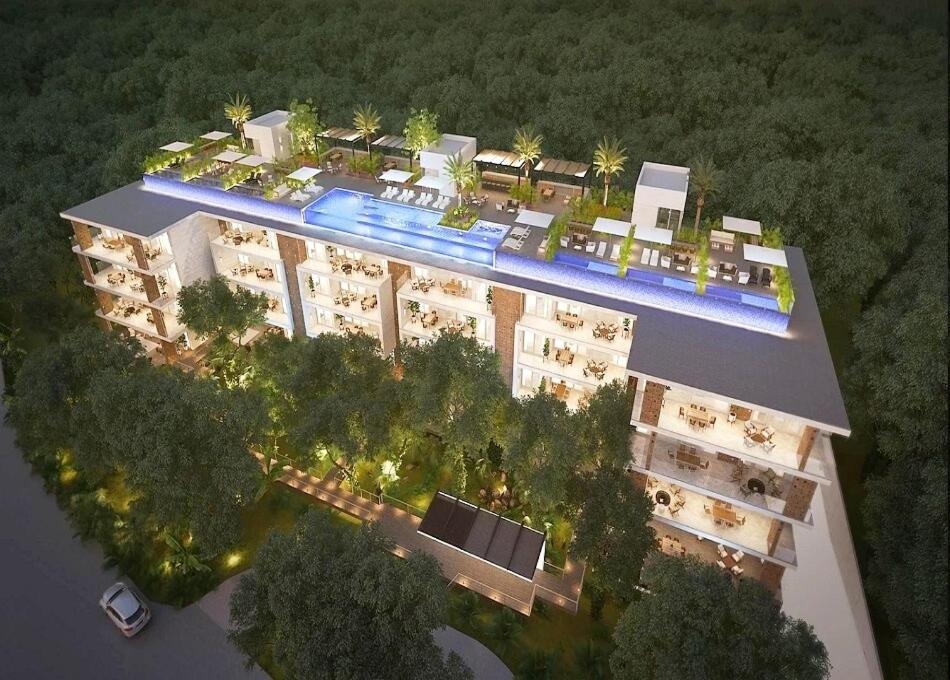 Ocean View Pool In Exclusive Playacar, En-suite Apartment