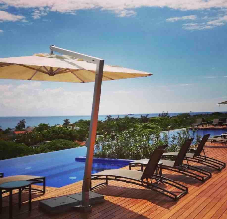 Ocean View Pool In Exclusive Playacar, En-suite