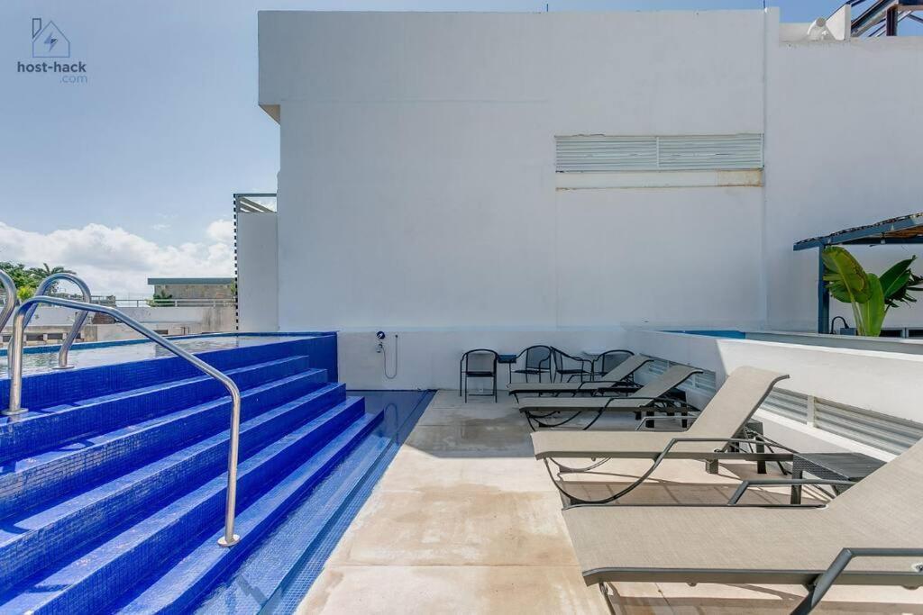 Danzamar 1b With Pool & Rooftop Near Mamitas
