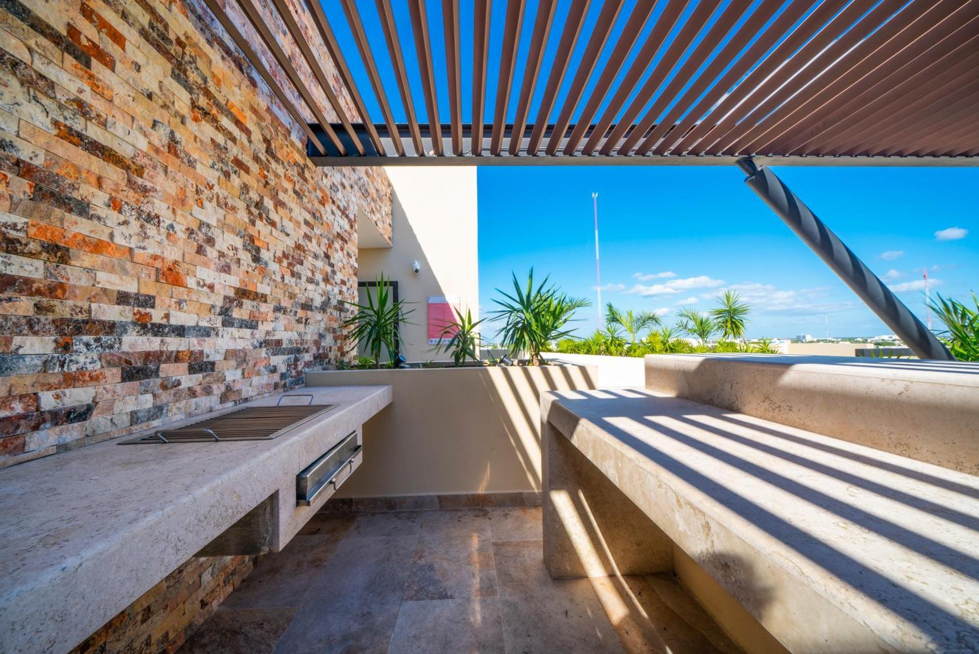 Luxury With Pool And Gym - Modern And - At Syrena Apartment Playa del Carmen