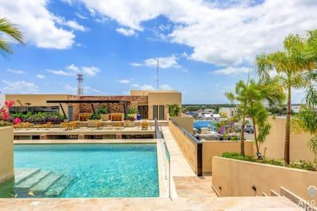 New Syrena Stylish Rooftop Pool Near Apartment Playa del Carmen