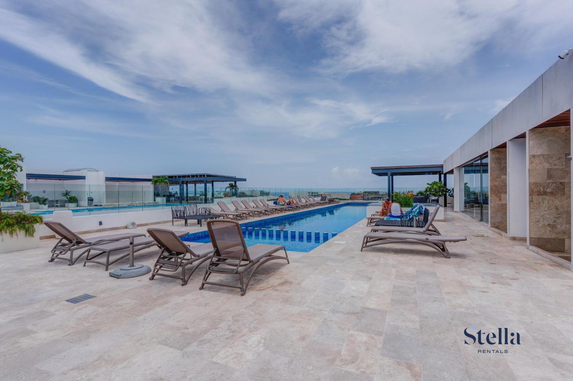 Ipana Condo, Rooftop Pools, Gym, Walk To Apartment Playa del Carmen