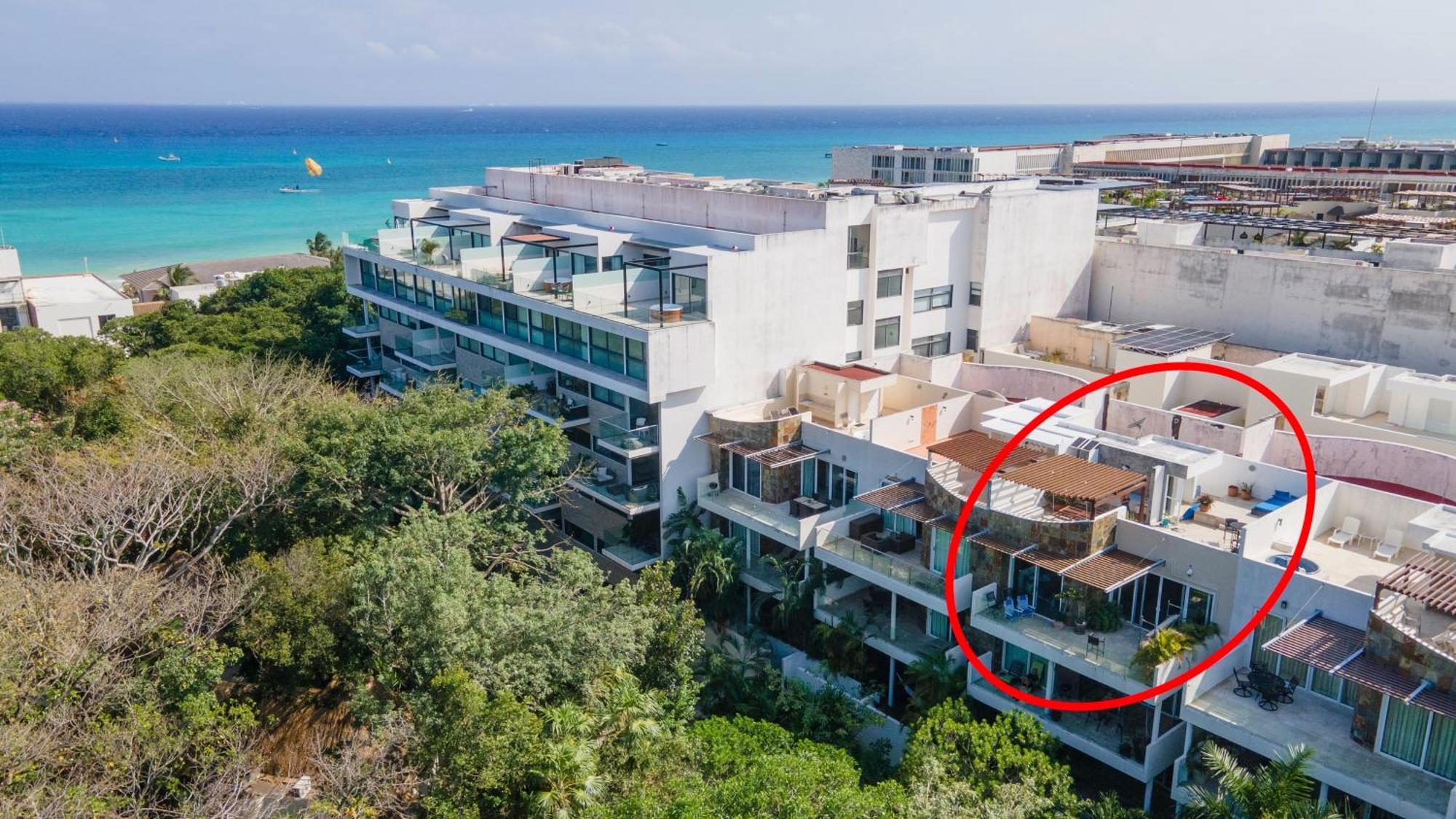 Apartamento Spacious & Serene Penthouse With Rooftop, Jungle Views, Prime Location Steps To & 5th Ave Playa del Carmen