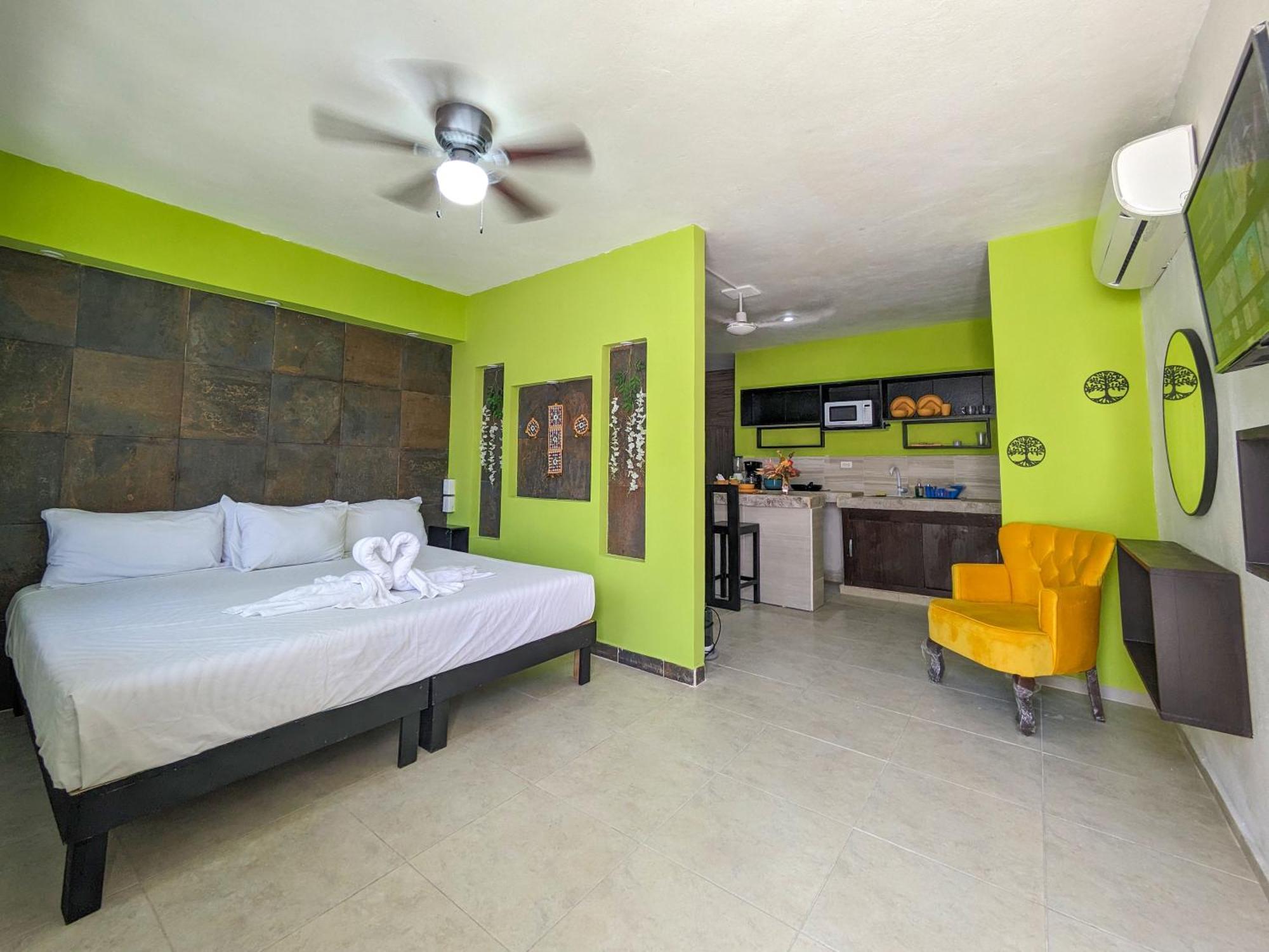 Apartamento 500m To Cenote L Memory Foam King Beds L Kitchen Bikes Ac 4b5b *