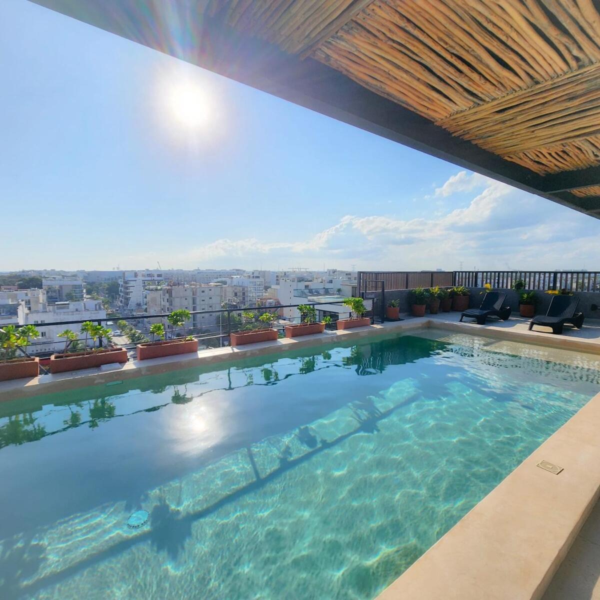 Boho Chic Steps To 5th Ave King Bed Wifi Rooftop Pool Apartamento Playa del Carmen