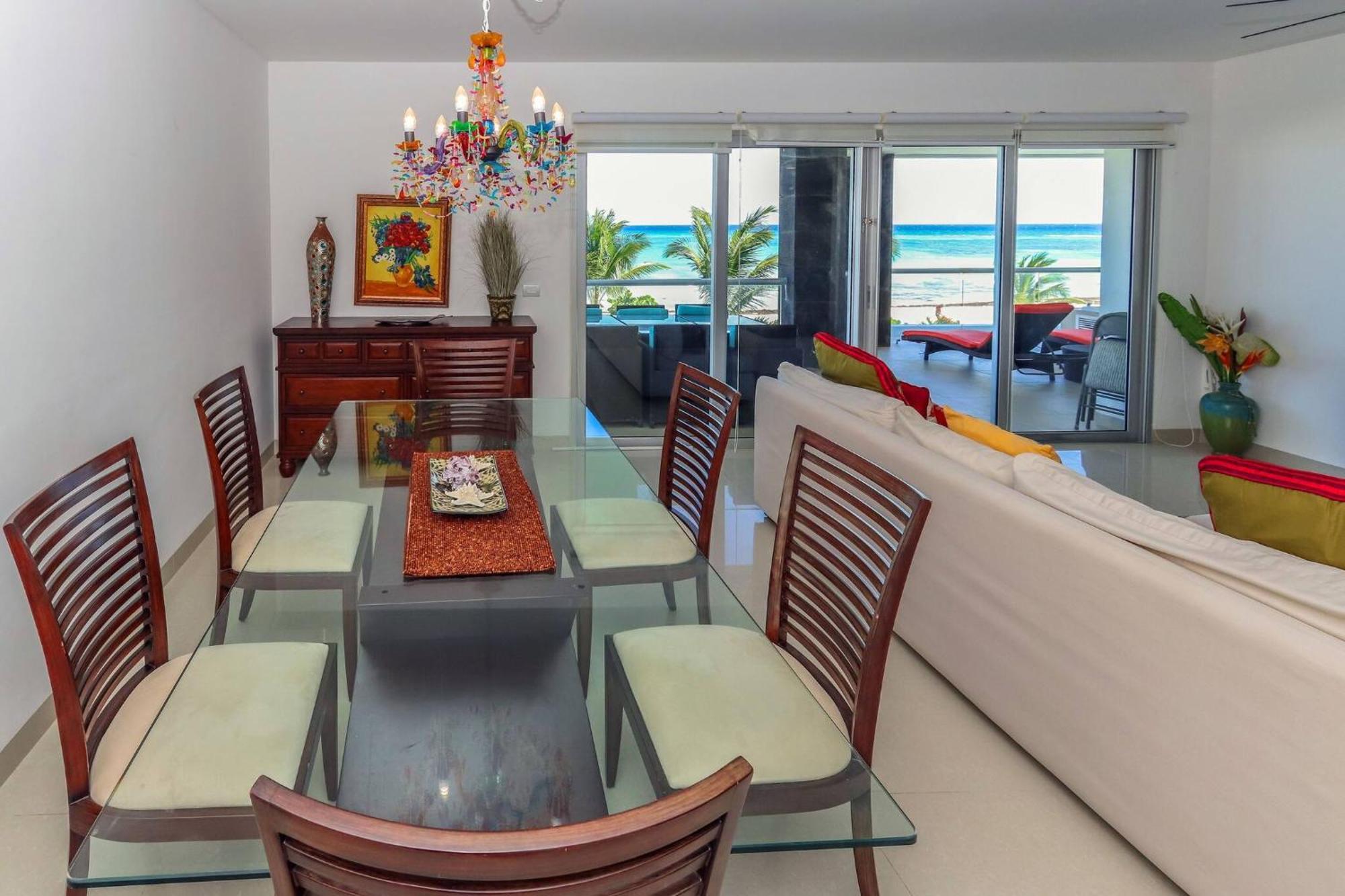 Beachfront With Tub, 3 Bedroom & Pool - At Mareazul Corazon * Playa del Carmen