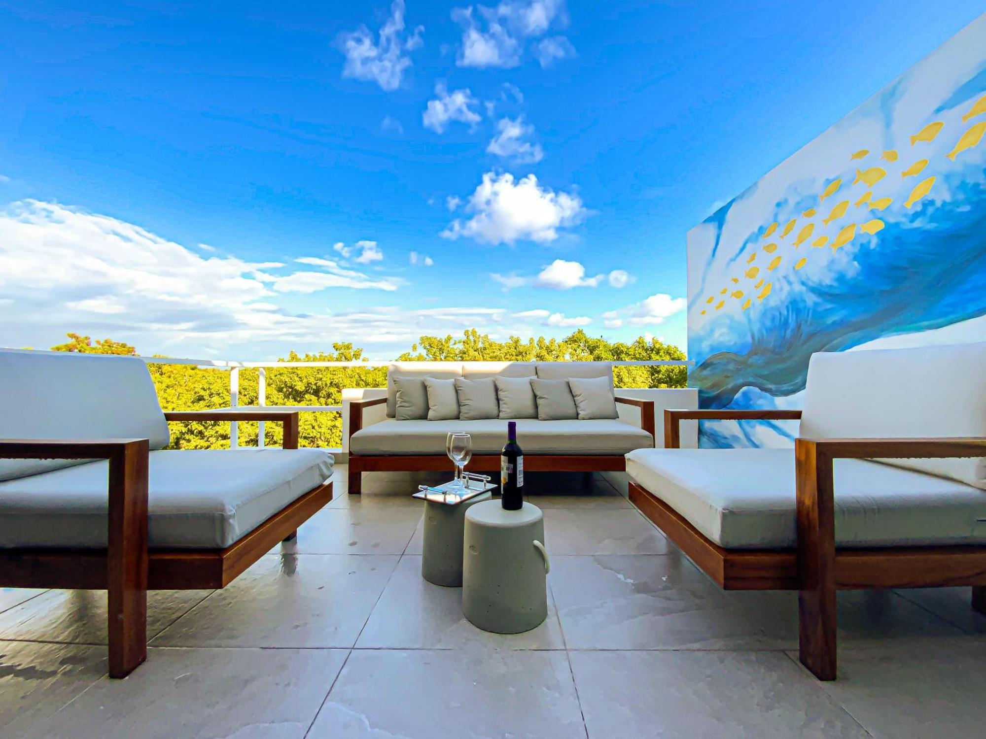 Beachside Fastwifi Pool Golfview Beachclub Terrace Apartment Playa del Carmen