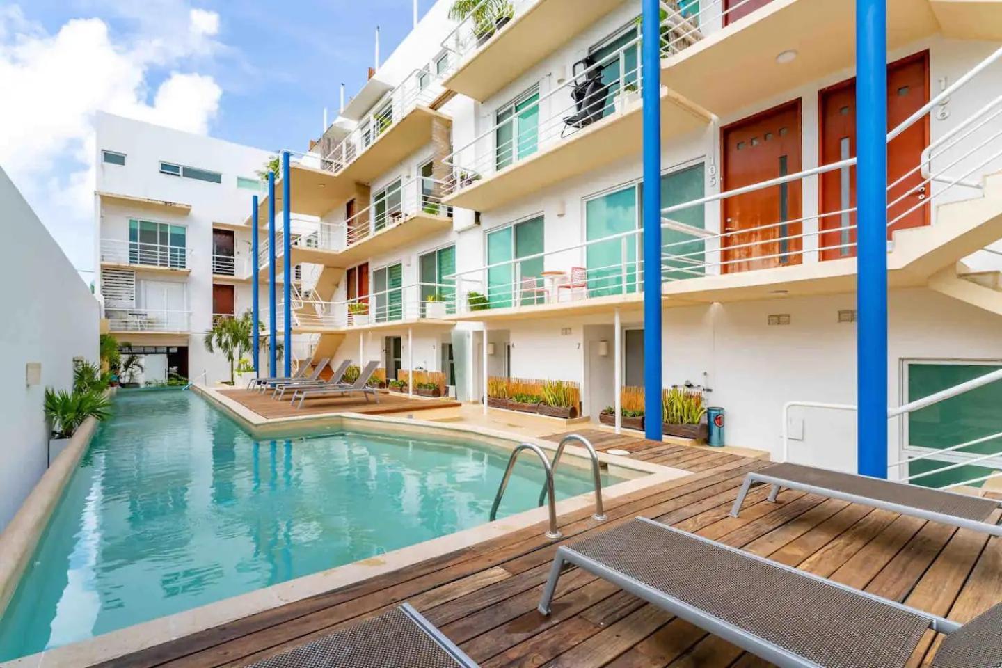 2 Story Ph 3b Heated Jacuzzi Close Street 6 Playa del Carmen