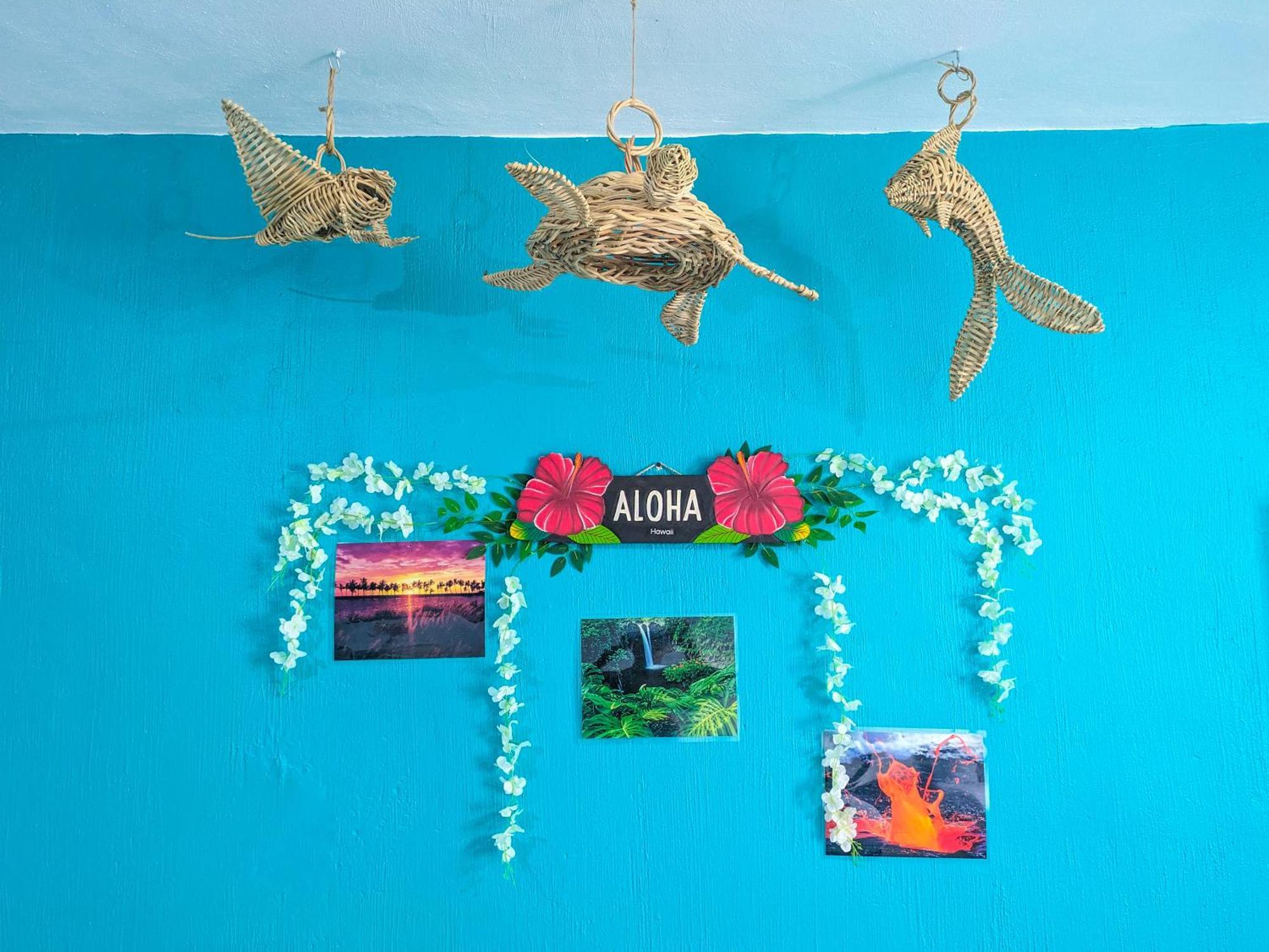 A5 Beachside Bliss Family Hawaiian Themed Quad Kitchen Ac Apartment Playa del Carmen