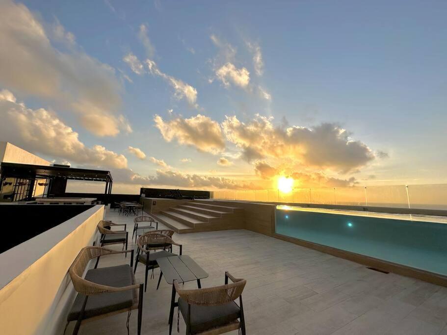 Apartment & Ocean View / Pool,jacuzzi & Parking - 423 Musa Playa del Carmen