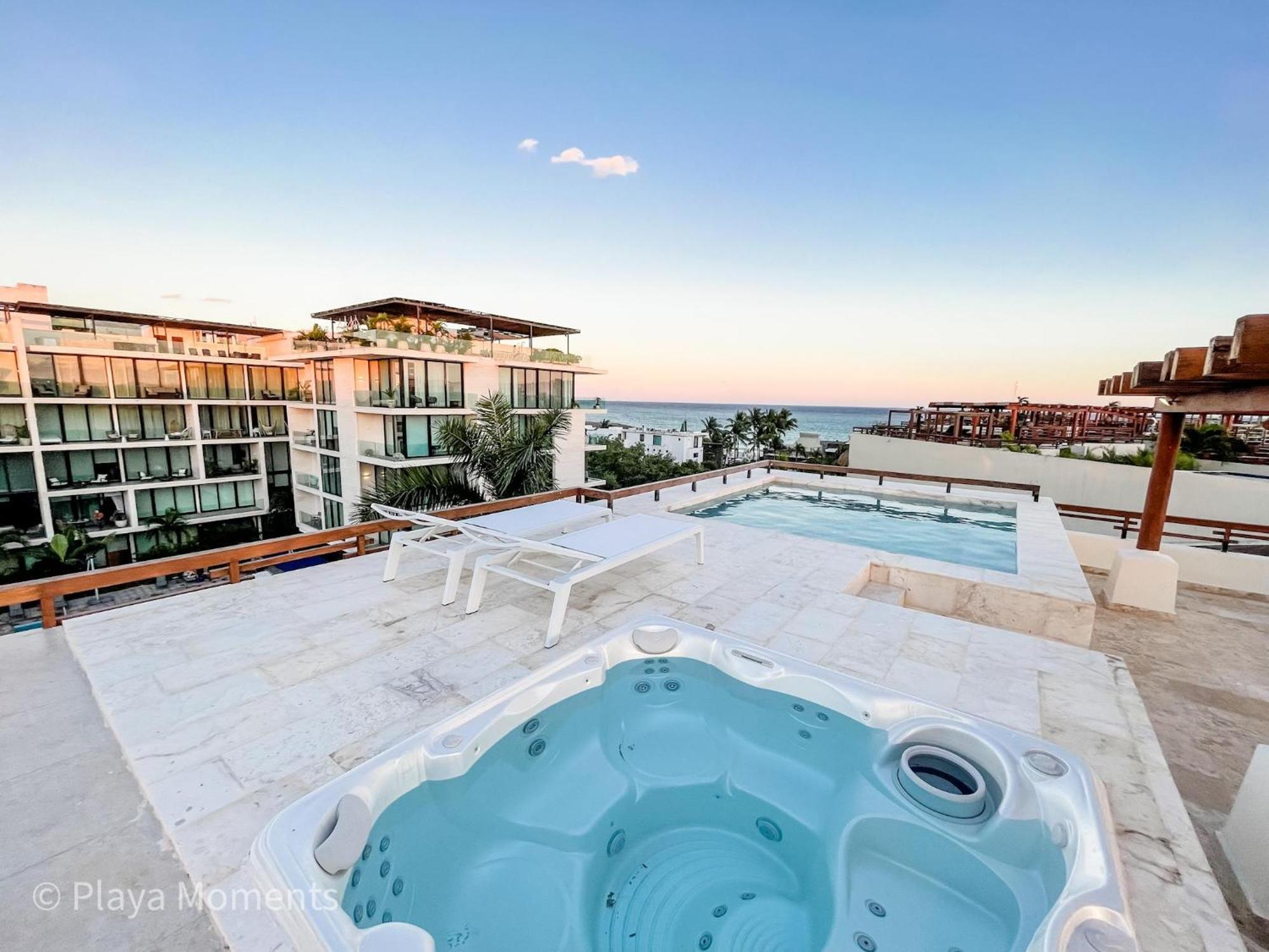 Căn hộ Atc18 2bed Ocean View Penthouse With Jacuzzi And Private Pool Playa del Carmen