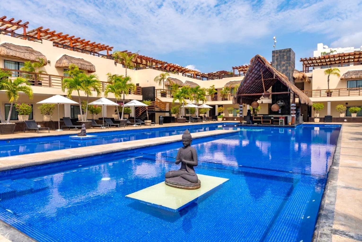 Departamento En Aldea Thai Con Terraza, Vista Al Mar Y Alberca Privada, Para 8 Personas Apartment Playa del Carmen