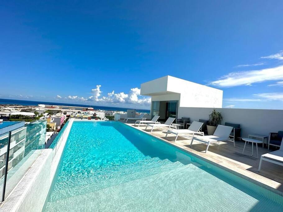 Apartment Cozy Modern View W/ Rooftop Pool & Gym - Agama 403 Playa del Carmen