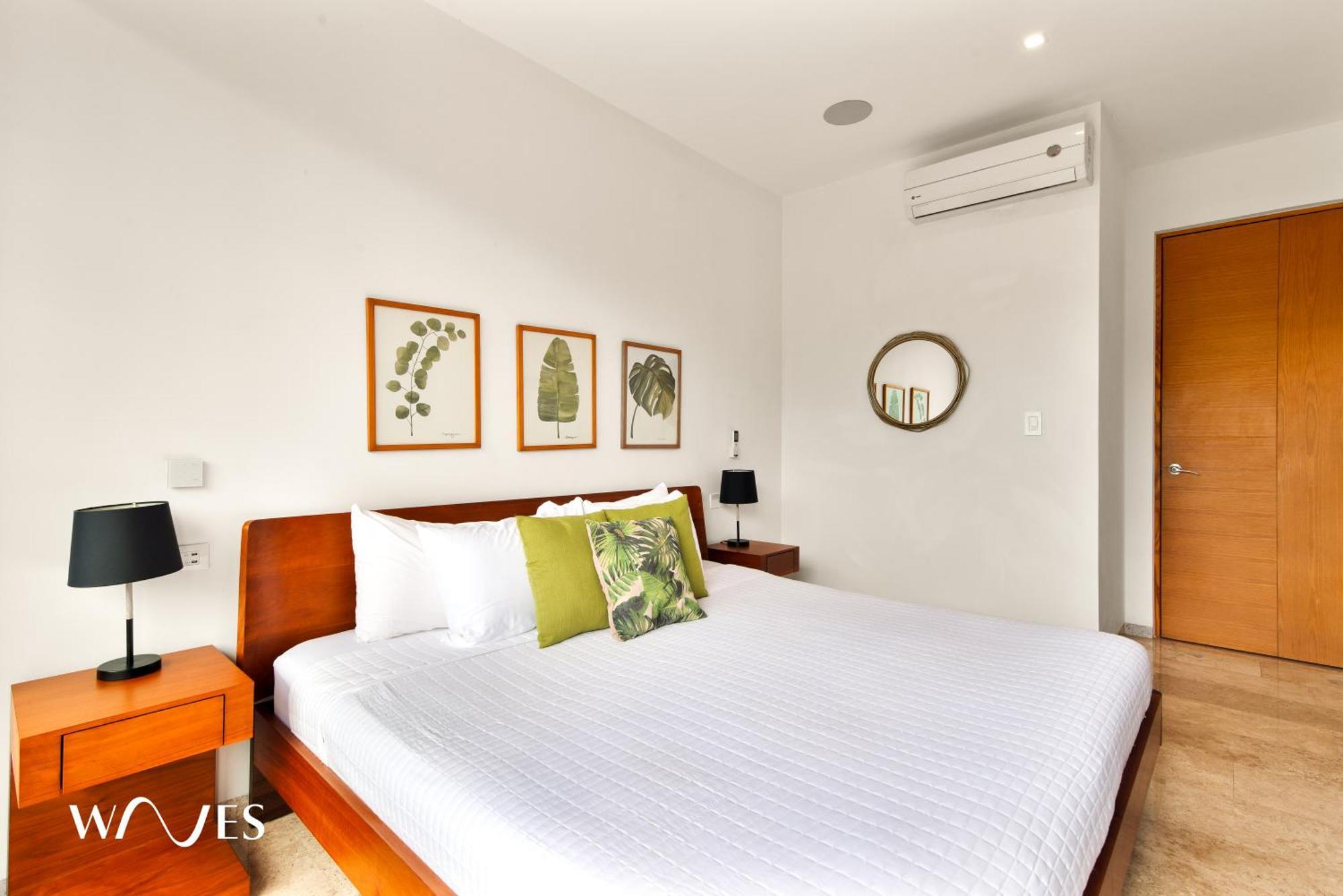 Luminous 1 Br. Steps Away From The Apartamento Playa del Carmen